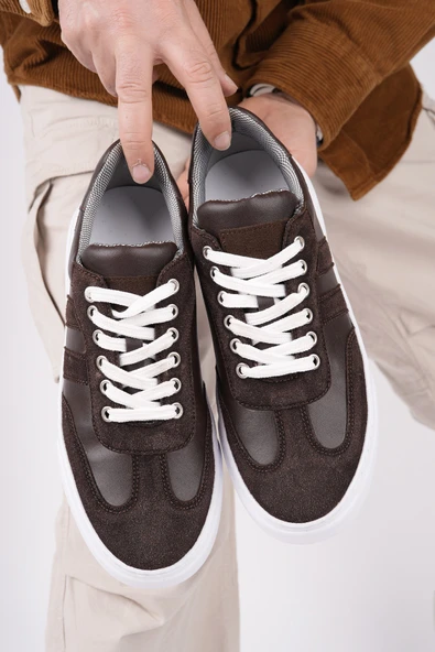 Muggo LOGAN Kalın Taban Bağcıklı Erkek Günlük Sneaker Spor Ayakkabı - 10