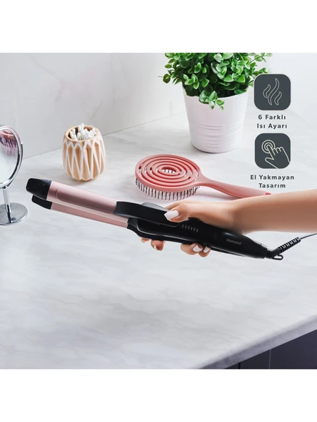 Homend Hairmony 4605H 2 In 1 Saç Düzleştirici ve Maşa - 3