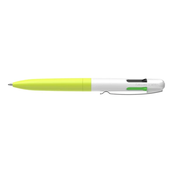 Schneider Take 4 Neon Fonksiyonlu Tükenmez Kalem 1.0 mm 4 Renk Sarı-Beyaz Gövde 138125 - 4