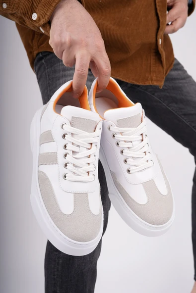 Muggo LOGAN Kalın Taban Bağcıklı Erkek Günlük Sneaker Spor Ayakkabı - 3