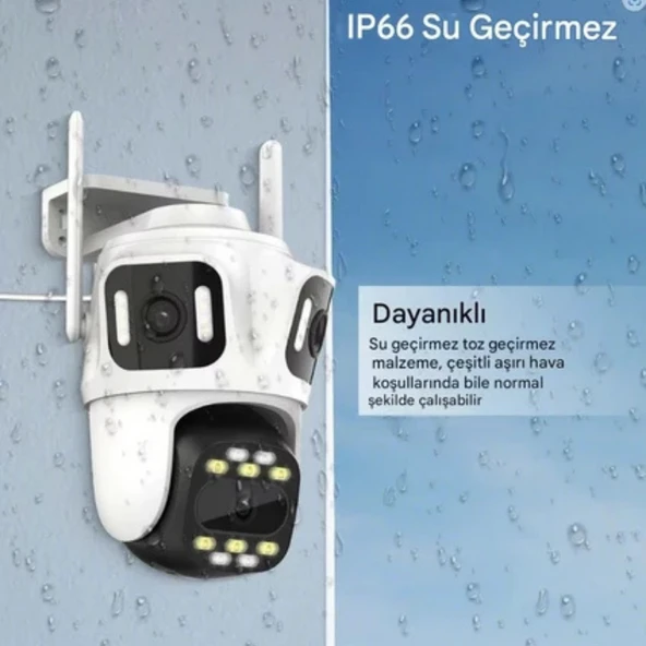 Cmr59 4K Dış Mekan Tasarımı Uyumlu Yüz Tanıma Gelişmiş Akıllı Gece Görüşlü Güvenlik Kamerası - 2