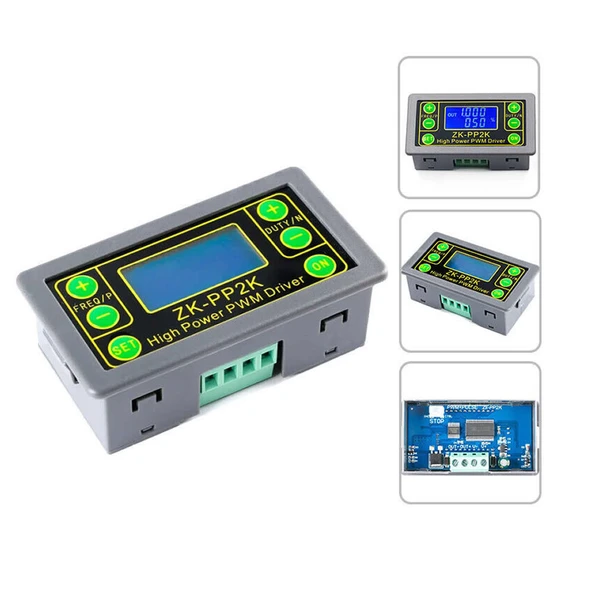 Panel Kutulu ZK-PP2K Kare Dalga Sinyal Jeneratörü  Çift Modlu 1 kanallı 1Hz-150KHz PWM Pulse Frekansı Ayarlanabilir Görev Döngüsü Gecikmeli Başlangıç - Resim 4