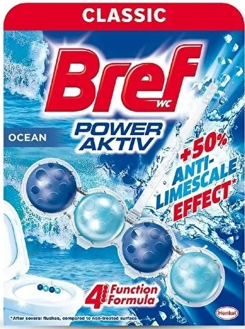 Bref Power Aktiv Klozet Bloğu (İç Adet 1 Li Pk) Okyanus Kokulu