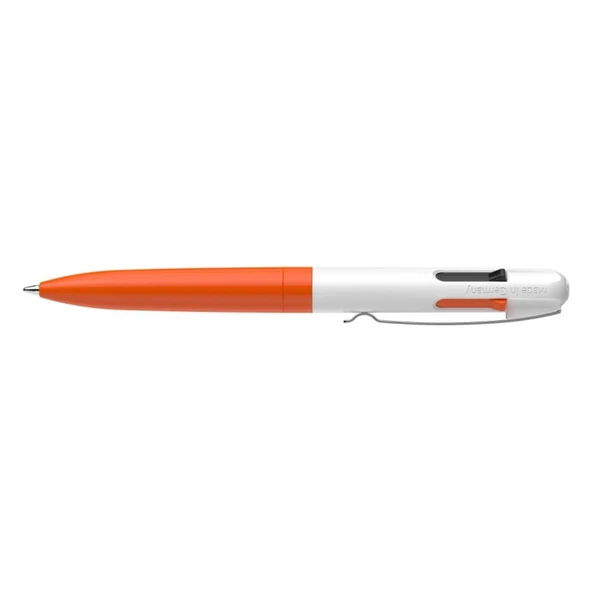 Schneider Take 4 Neon Fonksiyonlu Tükenmez Kalem 1.0 mm 4 Renk Turuncu-Beyaz Gövde 138126 - 4