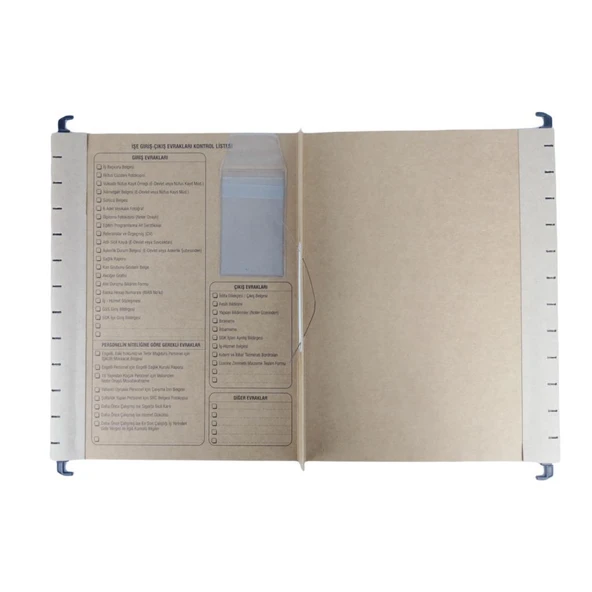 Gülpaş Tekli Personel Özlük Dosyası Askılı Kraft 10 lu Kod:222 - 3