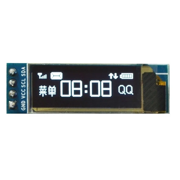 0.91inch I2C 128X32 BEYAZ OLED LCD ürün görseli 1