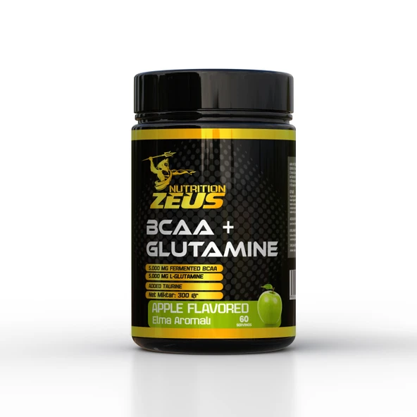 Zeus Nutrition BCAA+GLUTAMINE 300GR-Yeşil Elma-Aromalı