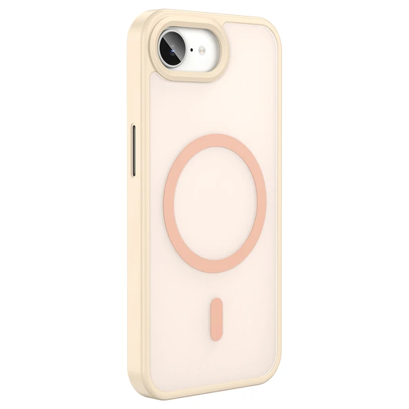Apple iPhone 16E Kılıf M-safe Şarj Özellikli Mat Arka Yüzey Zore Sio Kapak - 4
