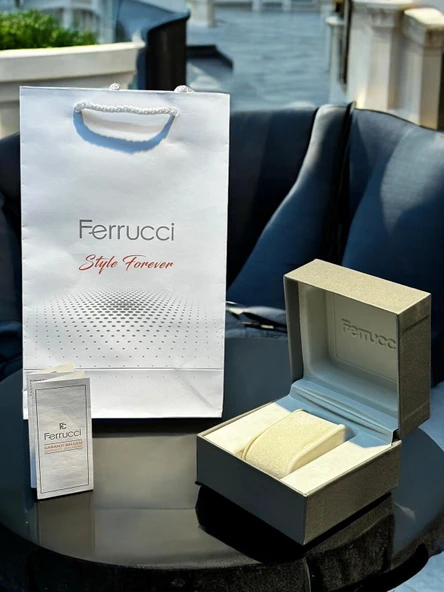 Ferrucci Otomatik Çelik Kordon 3 Atm Suya Dayanıklı Özel Tasarım Erkek Kol Saati AX.014X1 - Resim 7