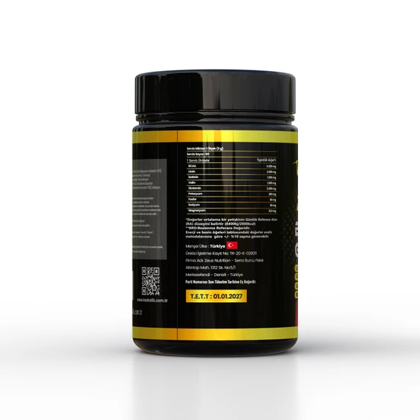 Zeus Nutrition BCAA+GLUTAMINE 300GR-Aromasız - 3