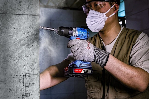 Dong Cheng DCJZ-2060I 20V 2.0 Ah Kömürsüz Akülü Kırıcı Delici Vidalama Makinesi - 4