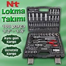 Nt Tools 1/2 Ve 1/4 Altı Köşe Cr-V Bits Lokma Seti 108 Li - 2