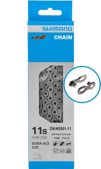 Shimano Zincir CN-HG901 Dura-Ace -XTR 11 Vites Qucık-Link 116 Bakla 11'li Zincir Kutusuz Shımano