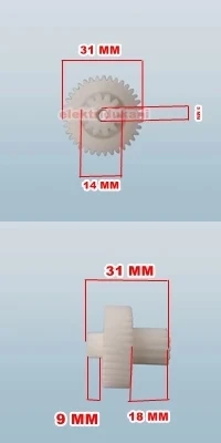 ARNİCA CH Rapid Rondo Bıçak Çevirici Çift Dişlisi (Orjinal Parça)