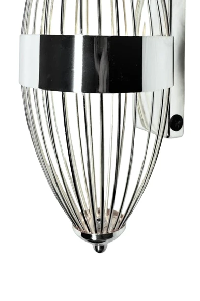 ST00 Pilli Dekoratif Ledli Duvar Aplik Beyzbol Gümüş 3200K Gün Işığı - 2