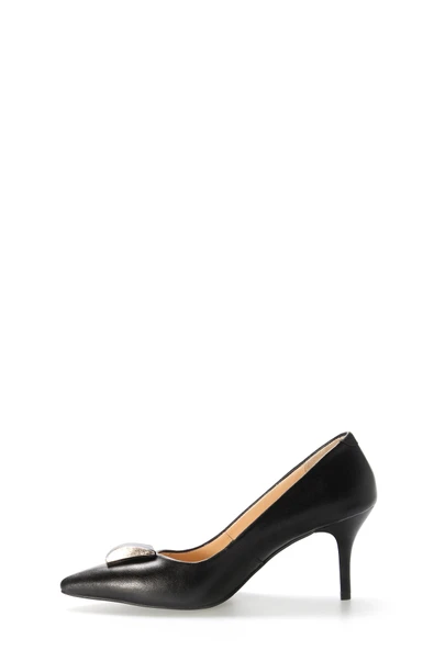 Hakiki Deri  Kadın İnce Topuk Ayakkabı 215ZA3110 - Resim 2