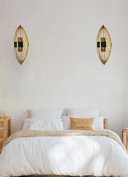 ST00 Pilli Dekoratif Ledli Duvar Aplik Beyzbol Gold 3200K Gün Işığı - 3