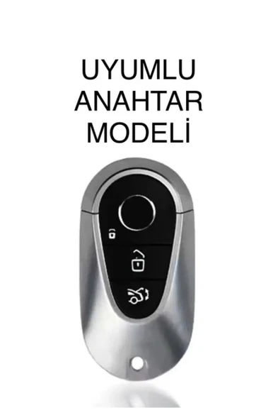 Mercedes Benz C S Sınıf W206 W223 S350 C260 C300 S400 S450 S500 Lüks Anahtar Koruma Kılıfı - 2