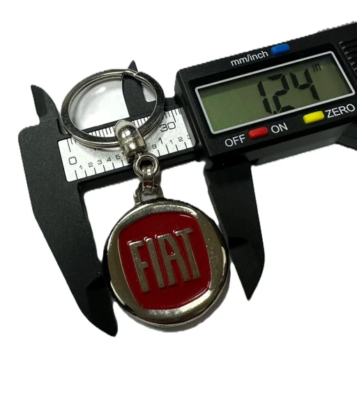Fiat Kırmızı Logolu Metal Otomobil Anahtarlığı 1 ADET 1.KALİTE - Resim 4
