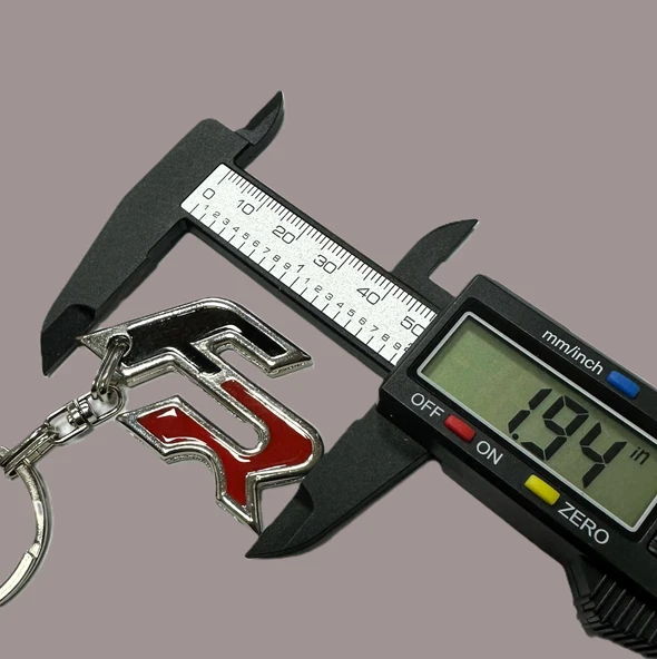 FR Kırmızı Siyah Logolu Metal Otomobil Anahtarlığı 1 ADET 1.KALİTE - Resim 3