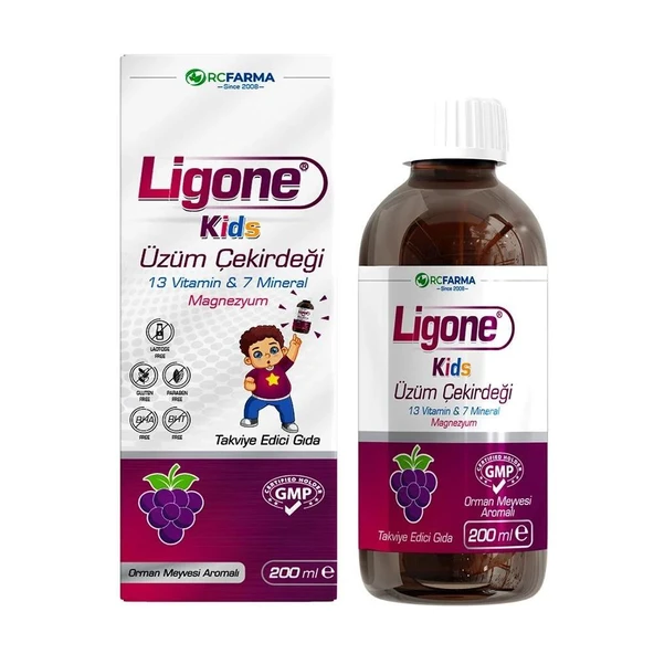 Ligone Kids Üzüm Çekirdeği Şurup 200 ml ürün görseli 1