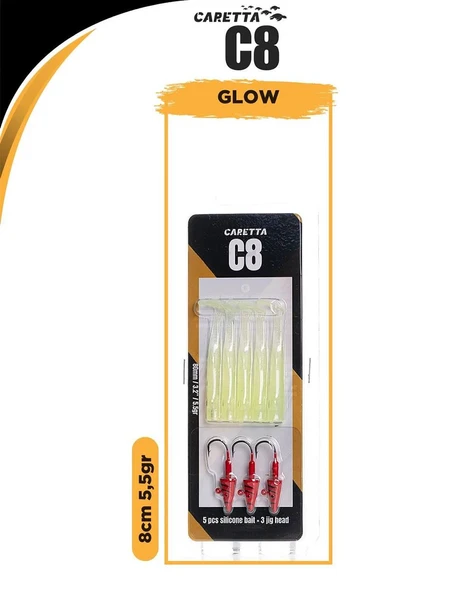 Caretta C8 8cm 5.5gr Lrf Silikon Yem - 6