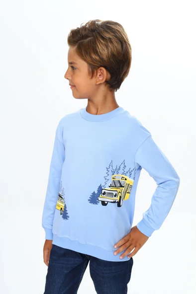 Toontoy Erkek Çocuk Baskılı Sweatshirt - 7