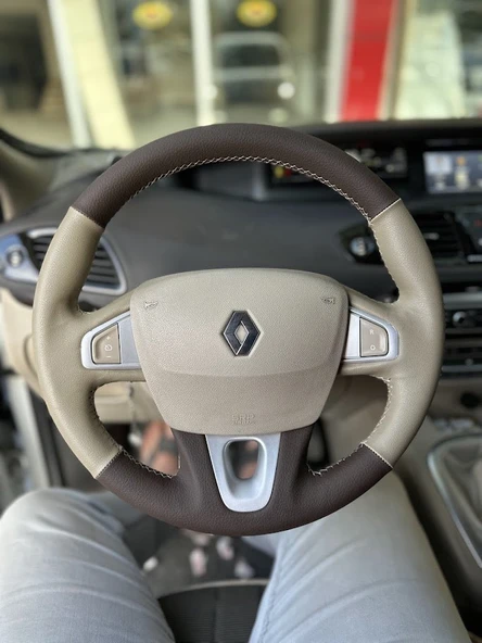 Renault Fluence TUŞLU Araca Özel Direksiyon Kılıfı (AÇIKLAMAYI OKUYUNUZ)