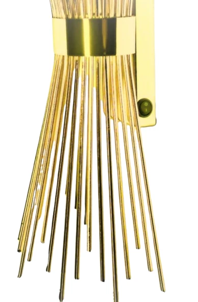 ST00 Pilli Dekoratif Ledli Duvar Aplik Kirpi Gold 3200K Gün Işığı - 3