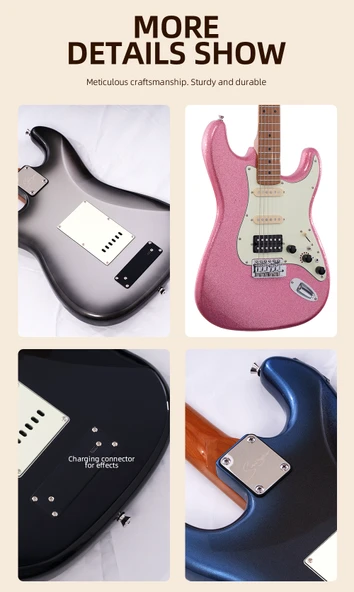 SMİGER EFEKTLİ ELEKTRO GİTAR L-G2-İ3 MSP - Resim 5