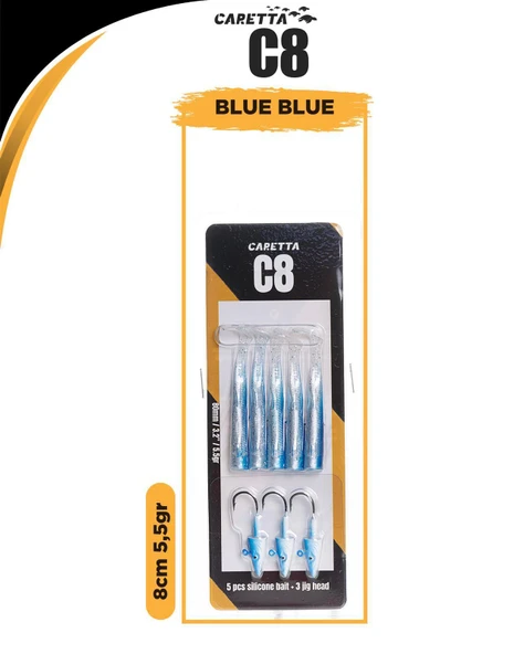 Caretta C8 8cm 5.5gr Lrf Silikon Yem - 3