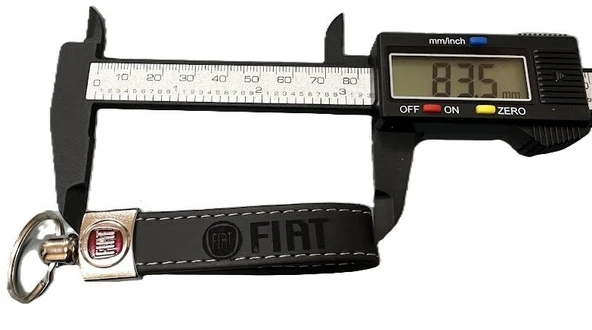 Fiat Kabartmalı Logo Ve Yazılı Anahtarlık (SİYAH) - Resim 3