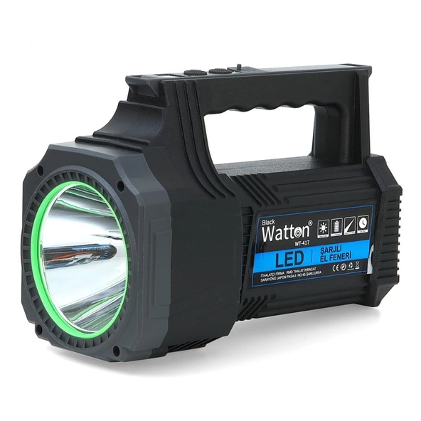 LED ŞARJLI EL FENERİ 25W WATTON WT-417 - 2