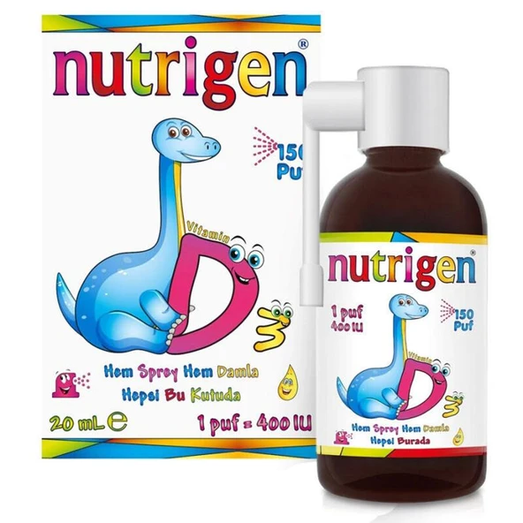 Nutrigen Vitamin D3 400 iu Sprey Damla 20 ml