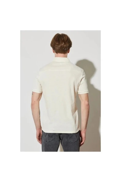 Wrangler Erkek Ekru Polo Tişört - Resim 3