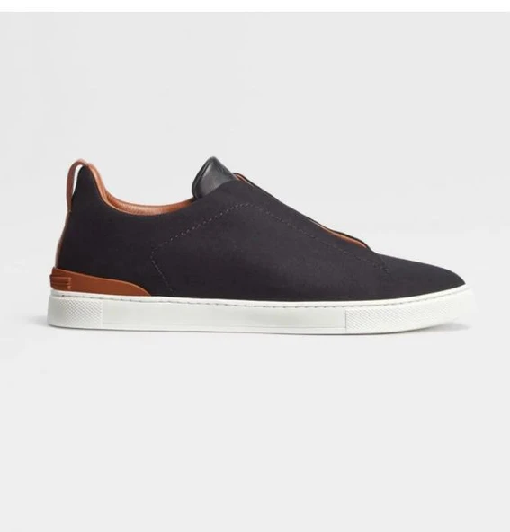 Erkek Deri Sneaker Siyah Kahverengi Ve Beyaz Kahverengi - 8