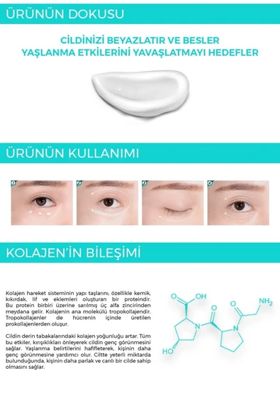 Kolajen Yüz&Göz Kremi 40 mL - 4