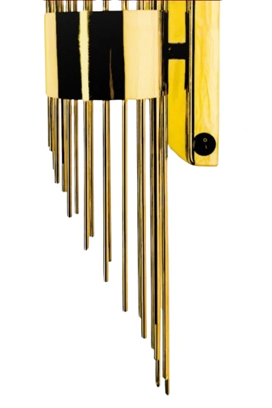 ST00 Pilli Dekoratif Ledli Duvar Aplik Merdiven Gold 3200K Gün Işığı - 4