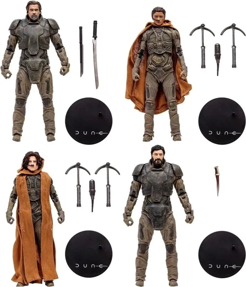 McFarlane Toys - Dune:Gurney Halleck Paul Atreides Chani Stilgar 4 Paket - 6