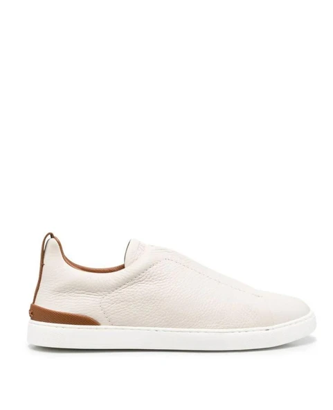 Erkek Deri Sneaker Siyah Kahverengi Ve Beyaz Kahverengi - 5