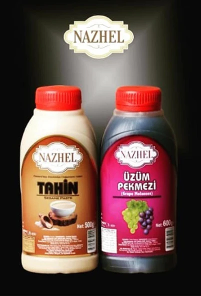 NAZHEL Tahin (470 gr) & Pekmez (600 gr)Efsane Süper İkili Yerli Üretim, Yerli Üretici