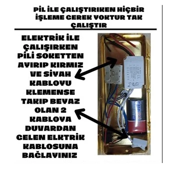 ST00 Pilli Dekoratif Ledli Duvar Aplik Sarkıt Rose 3200K Gün Işığı - 2