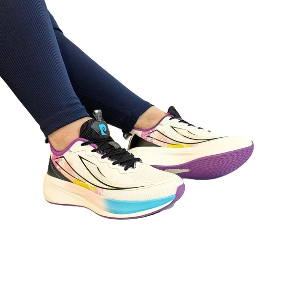 Pierre Cardin 11365 Beyaz Kaymaz Yürüyüş Koşu Spor Ayakkabı - Resim 4