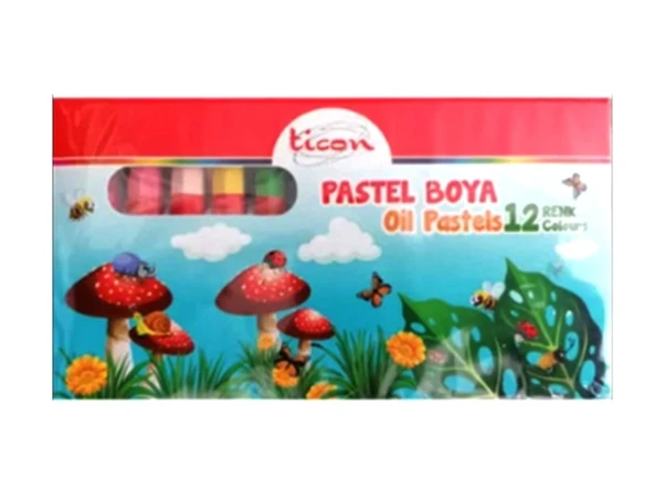 Ticon Pastel Boya 12Li - 4 adet ürün görseli 1
