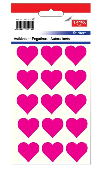 Tanex Ofc Etiket Kalpli Pembe 4lü - 4 paket