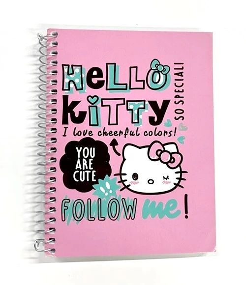 Keskin Color Hello Kitty Not Defteri 80 Yaprak Çizgili Spiralli Orjinal - 4 adet