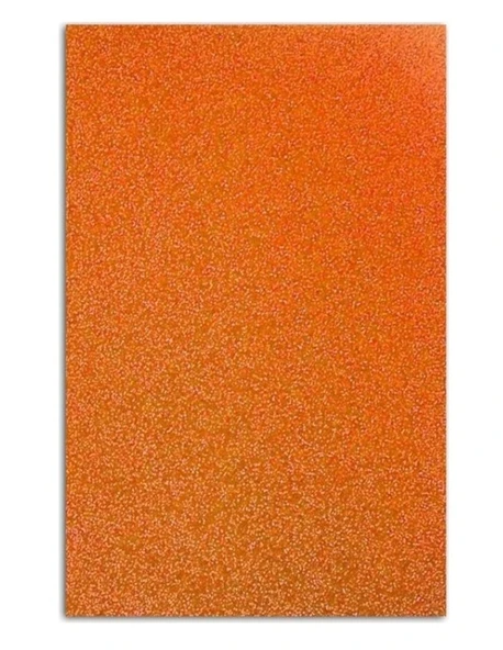 Yapışkanlı Simli Eva 50X70 Turuncu Rulo Şeklinde - 4 adet