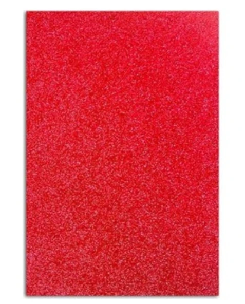 Yapışkanlı Simli Eva 50X70 Kırmızı Rulo Şeklinde - 4 adet