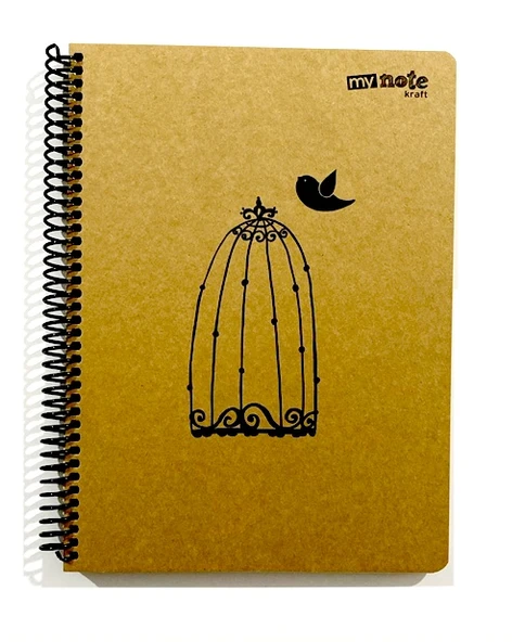 My Note Kraft Defter 100 Yaprak Çizgisiz 18,5X25,5 - 3 adet ürün görseli