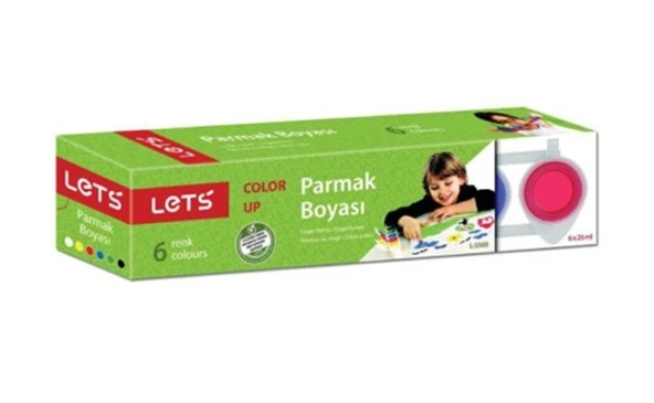 Lets Parmak Boyası 25Mg 6 Renk - 3 paket